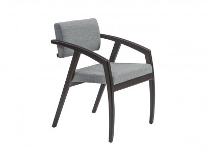 Chair with armrests upholstered seat dining room wood design luxury style new